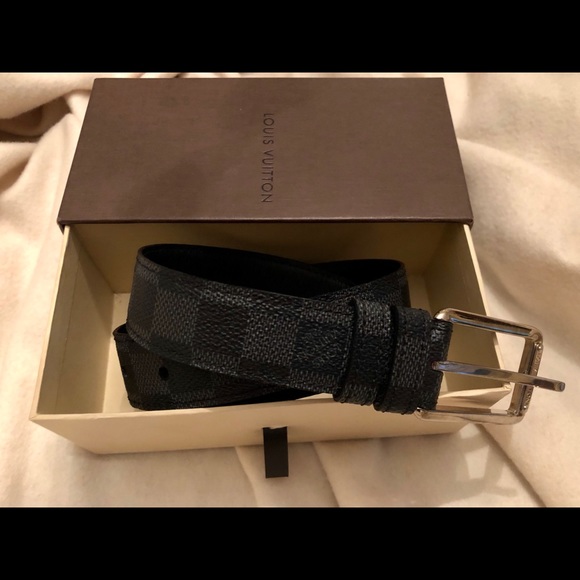 Authentic Louis Vuitton Damier Print men’s belt - Picture 1 of 11